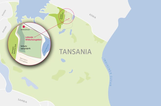 Karte Tansania