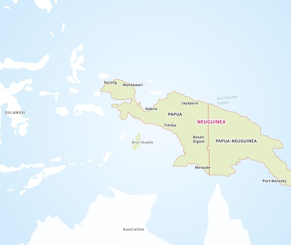 Karte Neuguinea