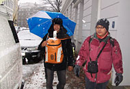 Feri und Udin im Schnee