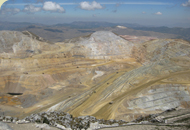 Offener Goldtagebau