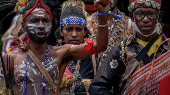 Indigene protestieren