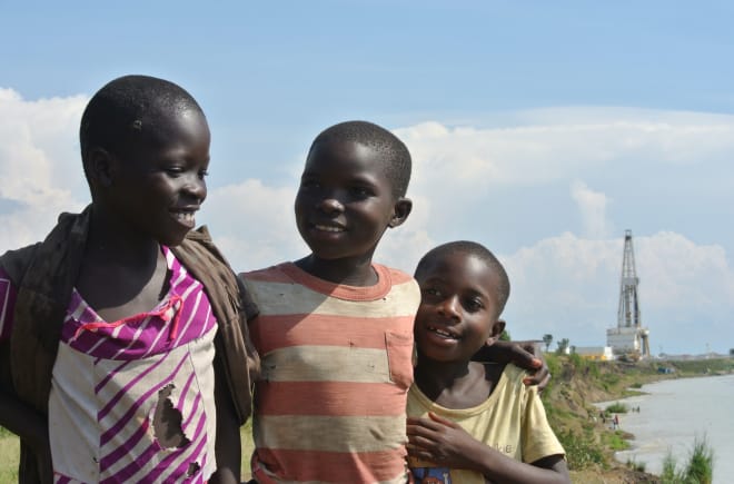 Kinder am Albertsee, Kongo