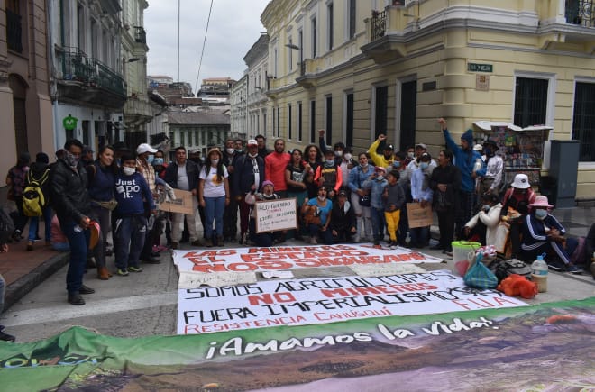 Demo gegen Bergbau