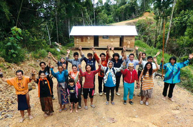 Blockade der Penan