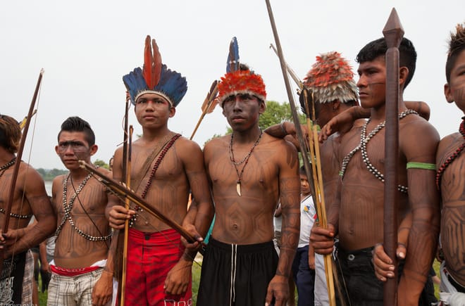 Indigene vom Volk der Munduruku