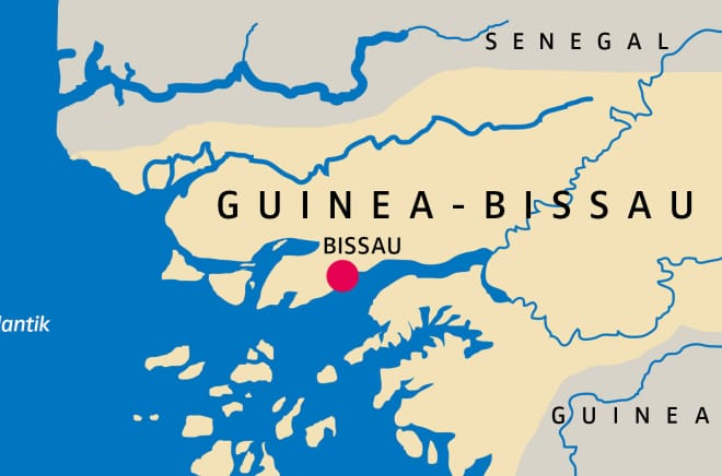 Karte Guinea-Bissau