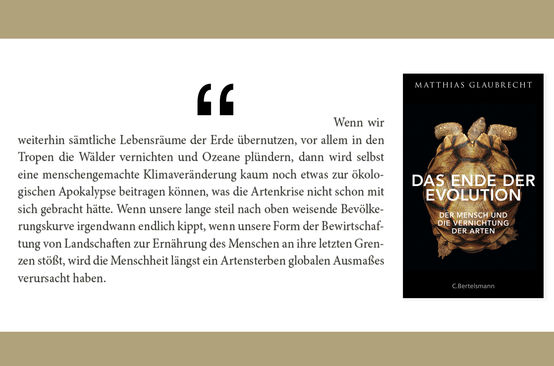 Buch - Das Ende der Evolution + Zitat