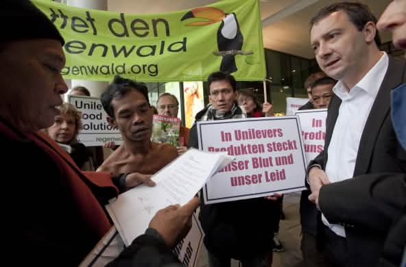 Protestaktion Unilever