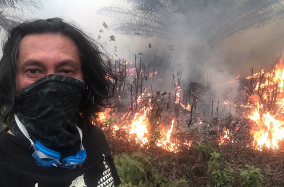 Brände beim Dorf Puding, Distrikt Muaro Jambi, Sumatra, September 2019