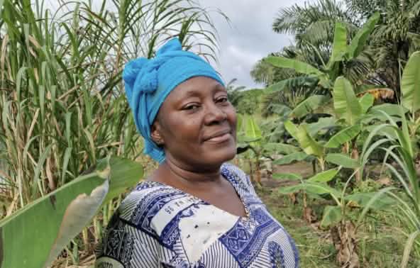 Ignanga Mbadinga Béatrice, Präsidentin des Gemeindewaldes in Ndendé, Gabun