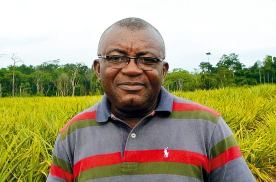 Odey Oyama verfolgt Plantagenfirmen und Holzfäller, die in den Cross River Nationalpark eindringen