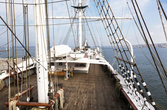 Deck von Gorch Fock Shiff