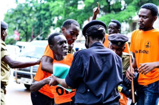 Festnahme von Studenten am 24.11.2023 in Kampala