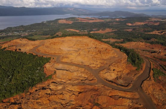 Nickelmine von PT Vale Indonesia in Süd-Sulawesi