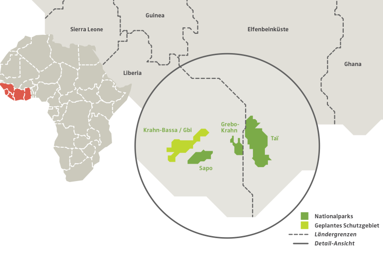 Karte Liberia