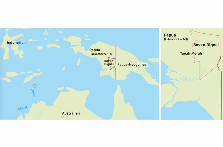 Karte Papua