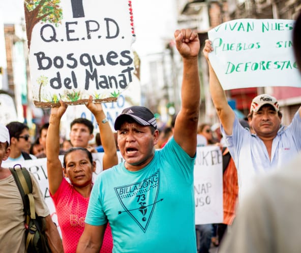 Protest in Peru