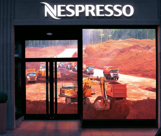 Fotomontage Nespresso