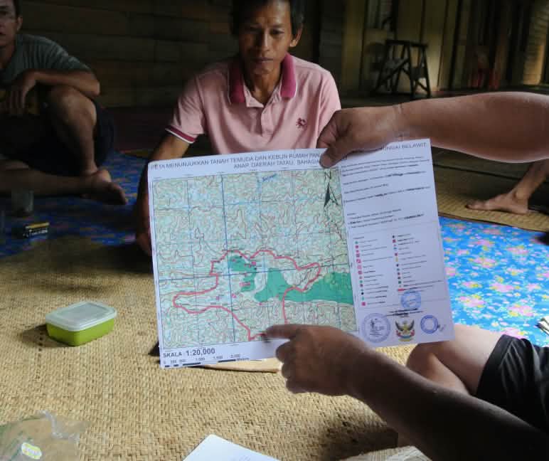 Von Matek kartierte Landkarte