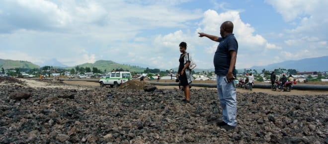 Partner in Goma nach Vulkanausbruch