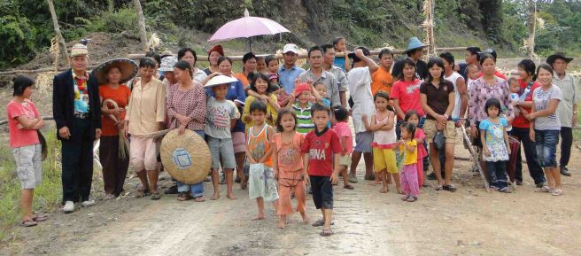 Indigene Penan protestieren in Sarawak