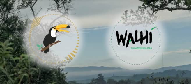 Collage mit RdR Logo und WALHI Sulsel Logo