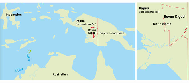 Karte Papua