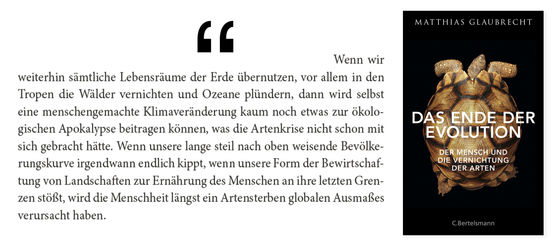 Buch - Das Ende der Evolution + Zitat