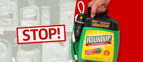 Roundup enthält das für Menschen offensichtlich giftige Glyphosat Monsanto Roundup Stop !
