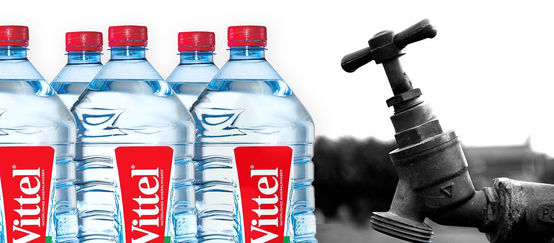 Vittel Wasser Ressourcen durch Nestlé gefährdet