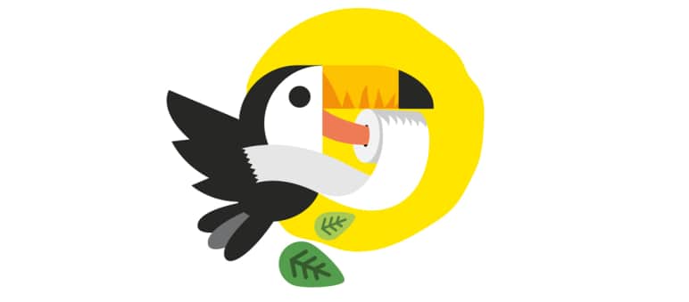 Die Schülerwebsite Abenteuer Regenwald wirbt für Recycling-Papier Aktion Toilettenpapier