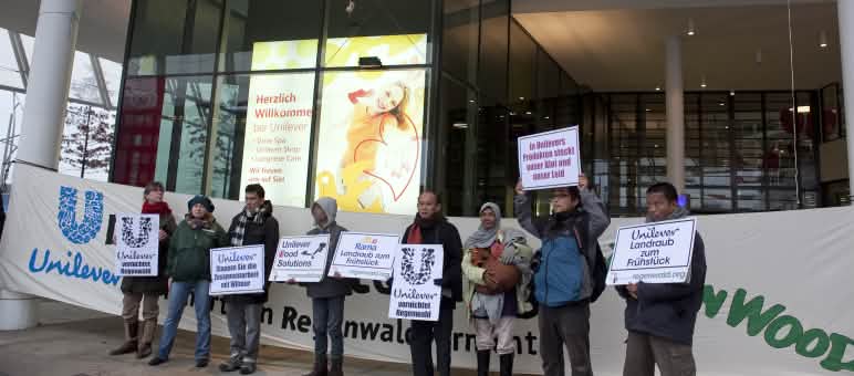 Protest vor Unilever