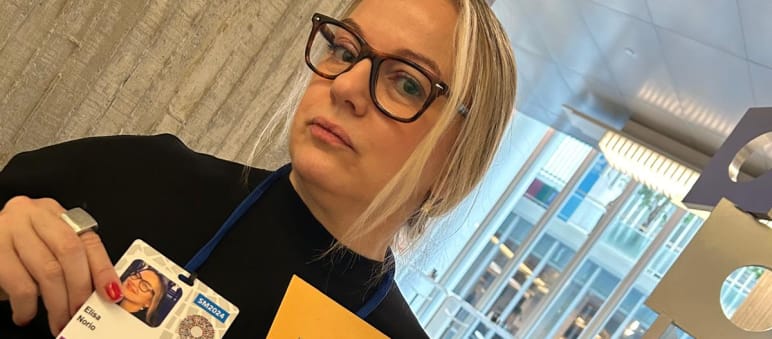 Mitarbeiterin von Rettet den Regenwald bei der Weltbank