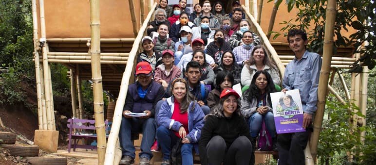 Gruppenfoto auf der Tagung des Mesoamerikanischen Ölpalmen-Netzwerks in Chiapas, Mexiko.