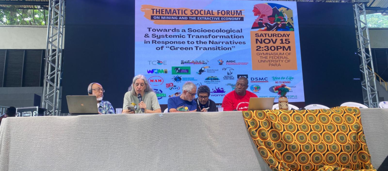 Podiumsdiskussion des Thematic Social Forum