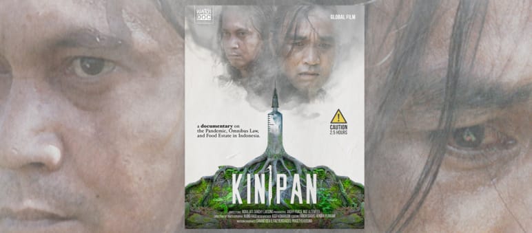 Umweltschützer Feri Irawan und Forstwirt Basuki Santoso decken den Zusammenhang zwischen Entwaldung und Pandemie auf Poster Doku KINIPAN