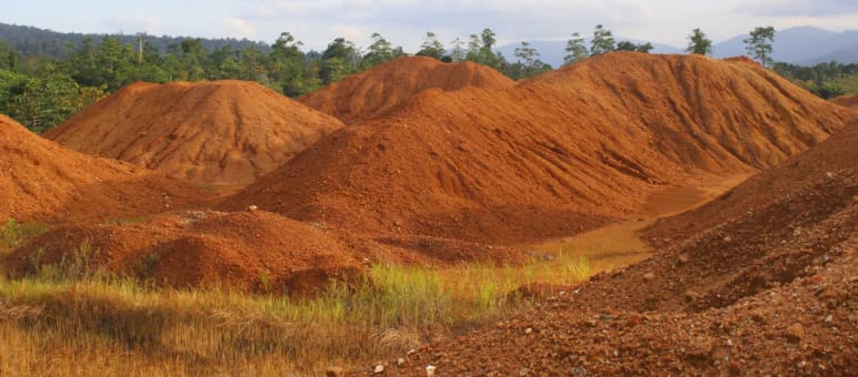 Nickelmine im Morowali-Schutzgebiet auf Sulawesi