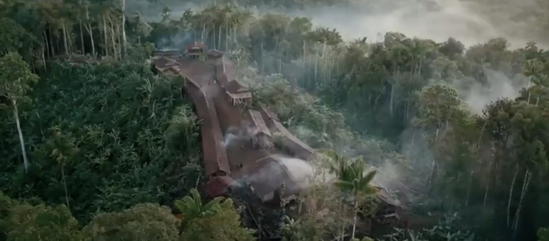 Dorf im Urwald von Papua