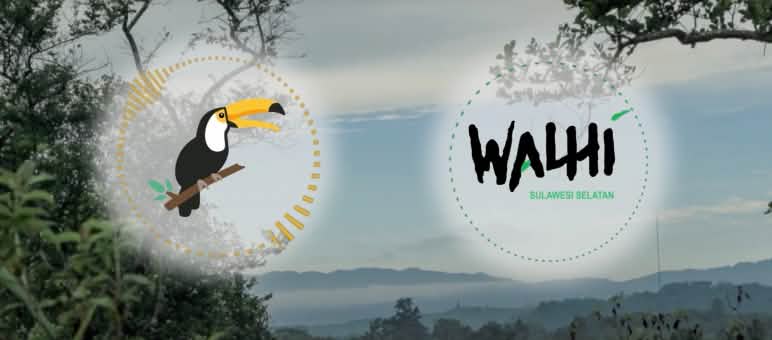 Collage mit RdR Logo und WALHI Sulsel Logo