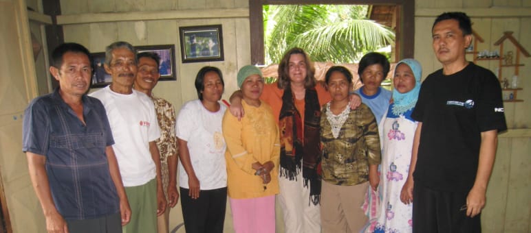 Marianne Klute in Sumatra