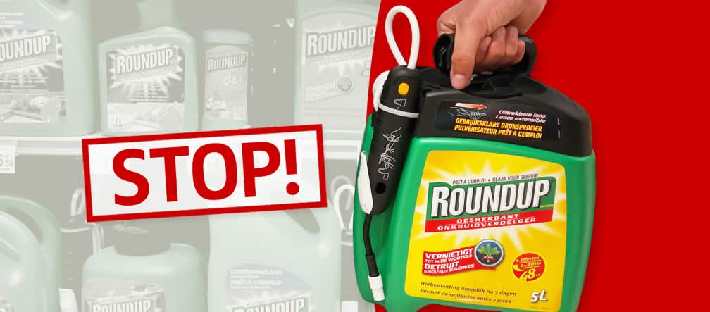 Roundup enthält das für Menschen offensichtlich giftige Glyphosat Monsanto Roundup Stop !