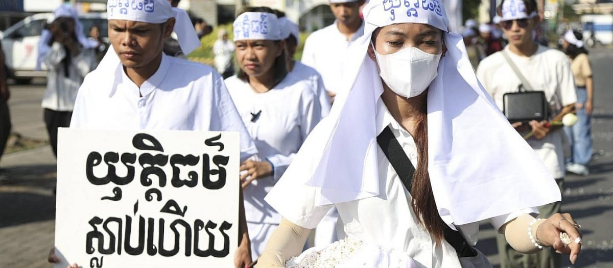 Demonstration von Mother Nature Cambodia