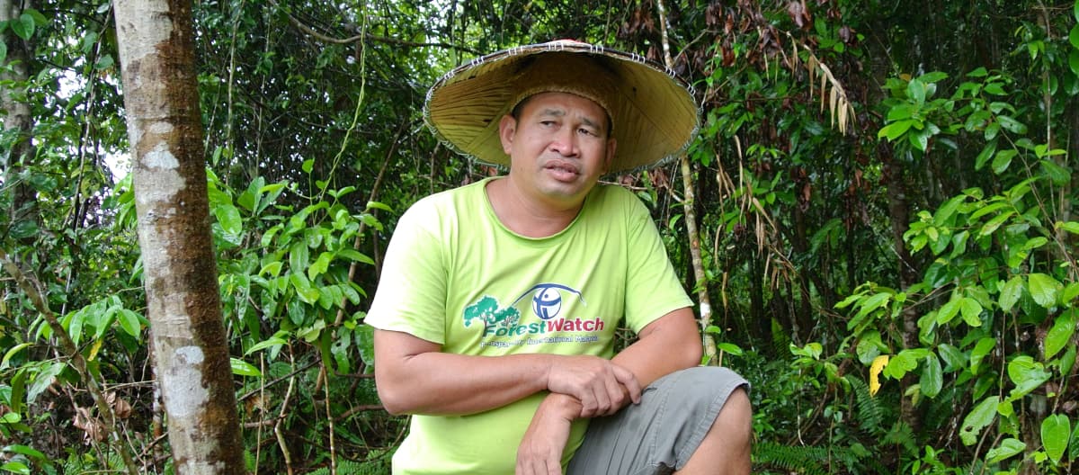 Umweltschützer Matek Geram in Sarawak, Malaysia