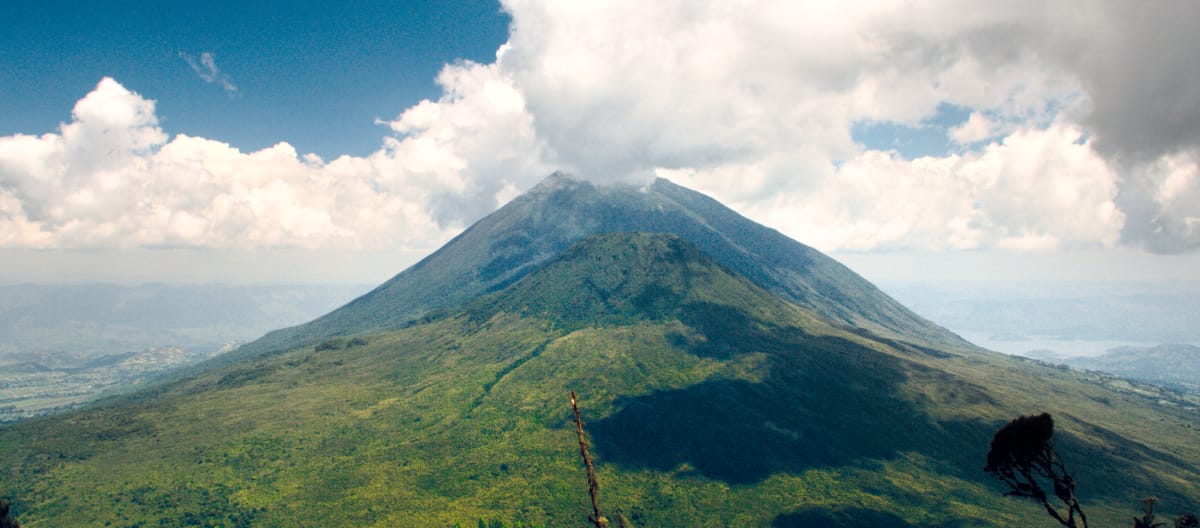 Vulkan im Virunga Nationalpark