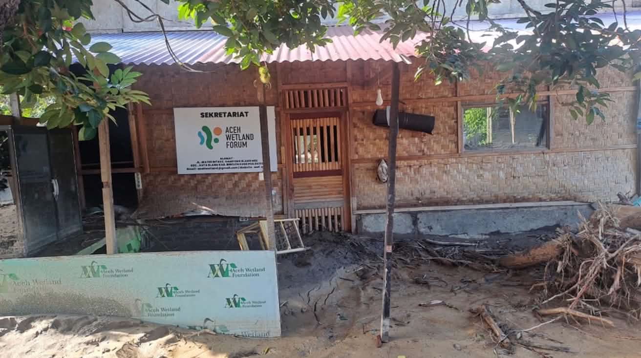 Büro von AWF nach dem Zyklon