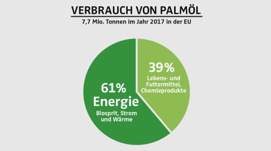 Verbrauch von Palmöl in EU 2017