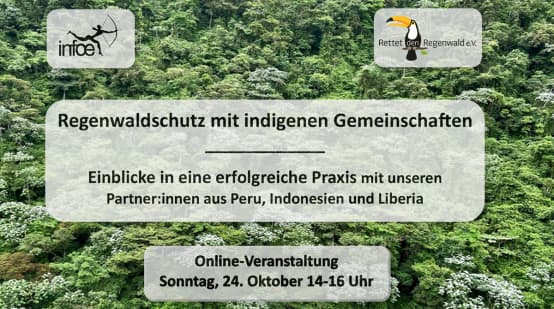 Collage Veranstaltung Waldschutz und Indigene Gemeinschaften