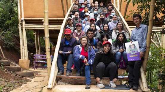 Gruppenfoto auf der Tagung des Mesoamerikanischen Ölpalmen-Netzwerks in Chiapas, Mexiko.