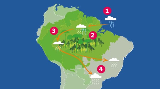 Karte Amazonien Klima