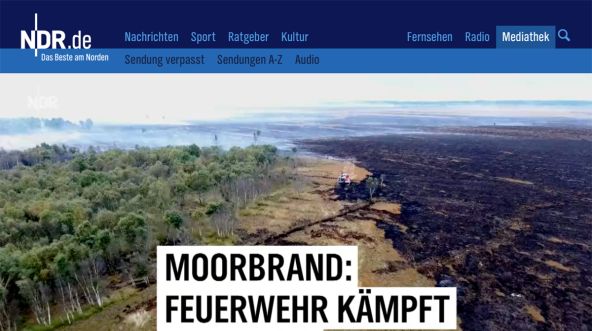 Moorbrand in Meppen